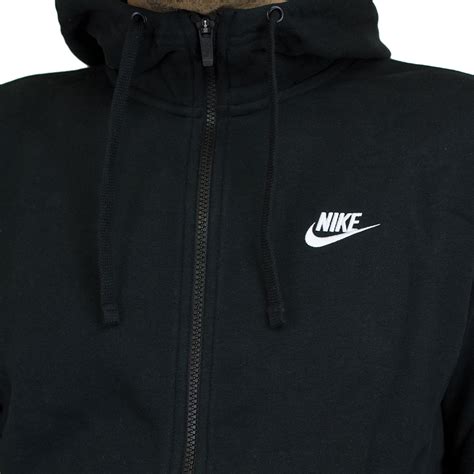 nike hooded zipper schwarz weiß|nike pullover hoodie.